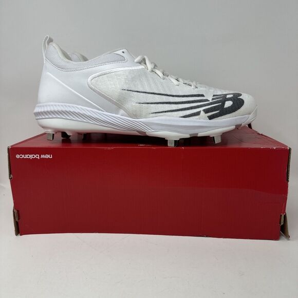New Balance FuelCell 4040 V6 White Metal Baseball Cleats Mens Size 13 (L4040TW6) - Picture 4 of 7